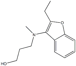 3-[(2-Ethylbenzofuran-3-yl)methylamino]-1-propanol 结构式