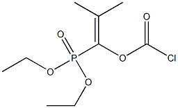 1-(Chlorocarbonyloxy)-2-methyl-1-propenylphosphonic acid diethyl ester 结构式