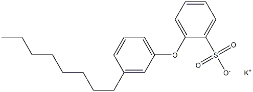 2-(3-Octylphenoxy)benzenesulfonic acid potassium salt 结构式