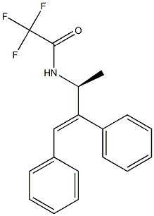 (-)-2,2,2-Trifluoro-N-[(S)-1-methyl-2,3-diphenylallyl]acetamide 结构式