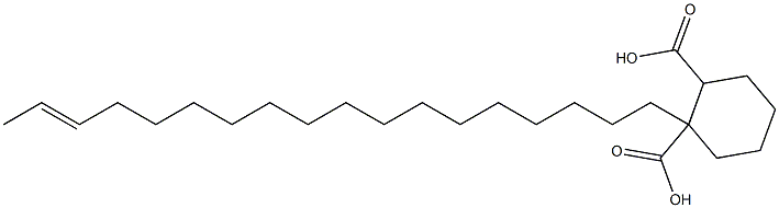 Cyclohexane-1,2-dicarboxylic acid hydrogen 1-(16-octadecenyl) ester 结构式