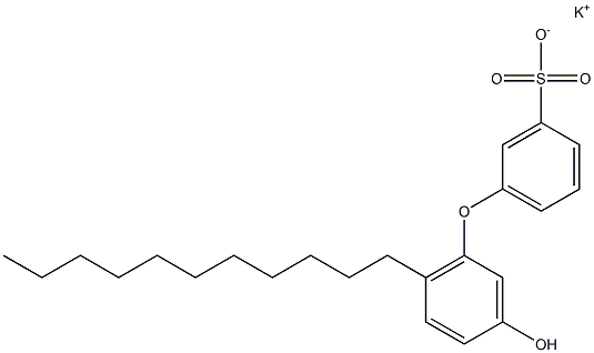 3'-Hydroxy-6'-undecyl[oxybisbenzene]-3-sulfonic acid potassium salt 结构式