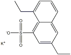 3,8-Diethyl-1-naphthalenesulfonic acid potassium salt 结构式