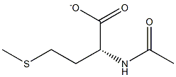 (R)-2-(Acetylamino)-4-(methylthio)butanoate 结构式