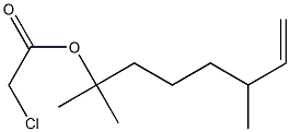 Chloroacetic acid 1,1,5-trimethyl-6-heptenyl ester 结构式