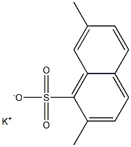 2,7-Dimethyl-1-naphthalenesulfonic acid potassium salt 结构式