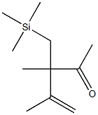 3,4-Dimethyl-3-[(trimethylsilyl)methyl]-4-penten-2-one 结构式