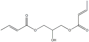 Biscrotonic acid 2-hydroxy-1,3-propanediyl ester 结构式