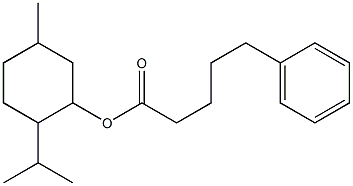 5-Phenylpentanoic acid 2-isopropyl-5-methyl-cyclohexan-1-yl ester 结构式