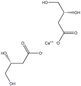 Bis[[R,(-)]-3,4-dihydroxybutyric acid] calcium salt 结构式