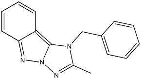 1-Benzyl-2-methyl-1H-[1,2,4]triazolo[1,5-b]indazole 结构式