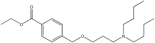 p-[(3-Dibutylaminopropoxy)methyl]benzoic acid ethyl ester 结构式