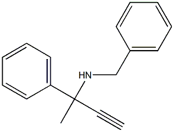 1-Phenyl-1-methyl-2-propynylbenzylamine 结构式