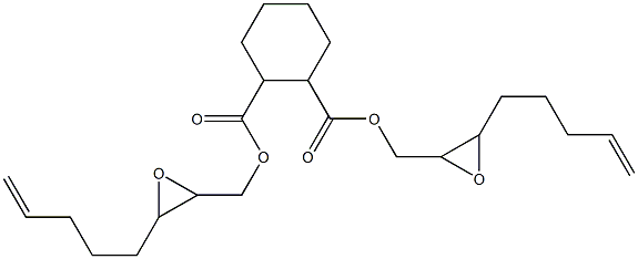 Cyclohexane-1,2-dicarboxylic acid bis(2,3-epoxy-7-octen-1-yl) ester 结构式