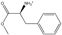 (S)-1-Methoxycarbonyl-2-phenylethanaminium 结构式