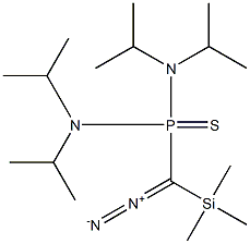 Diazo[bis(diisopropylamino)phosphinothioyl](trimethylsilyl)methane 结构式