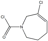 3-Chloro-2,5,6,7-tetrahydro-1H-azepine-1-carbonyl chloride 结构式