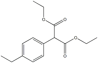 (p-Ethylphenyl)malonic acid diethyl ester 结构式