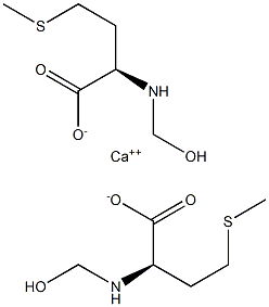 Bis[(R)-2-[(hydroxymethyl)amino]-4-(methylthio)butanoic acid]calcium salt 结构式