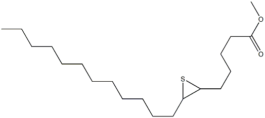 6,7-Epithiononadecanoic acid methyl ester 结构式