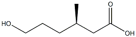 [R,(+)]-6-Hydroxy-3-methylhexanoic acid 结构式