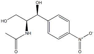 N-[(1S,2S)-1-(Hydroxymethyl)-2-hydroxy-2-(4-nitrophenyl)ethyl]acetamide 结构式