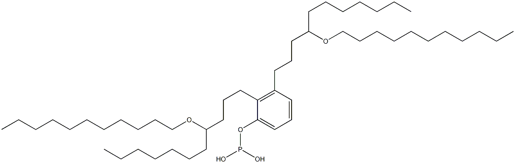 Phosphorous acid bis[4-(undecyloxy)undecyl]phenyl ester 结构式