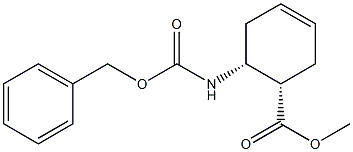 (1S,2R)-2-(Benzyloxycarbonylamino)-4-cyclohexene-1-carboxylic acid methyl ester 结构式