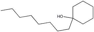 1-Octylcyclohexanol 结构式