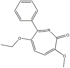 3-Methoxy-6-ethoxy-7-phenyl-2H-azepin-2-one 结构式