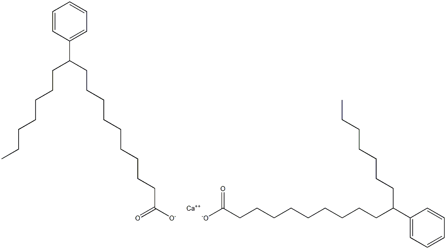 Bis(11-phenylstearic acid)calcium salt 结构式
