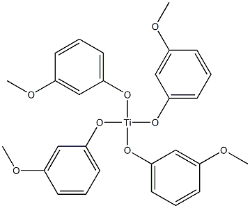 Tetrakis(3-methoxyphenoxy)titanium(IV) 结构式