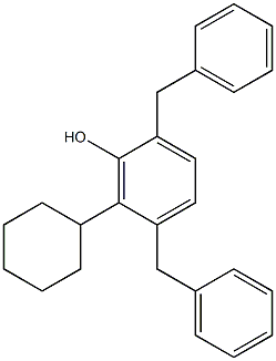 2,5-Dibenzyl-6-cyclohexylphenol 结构式