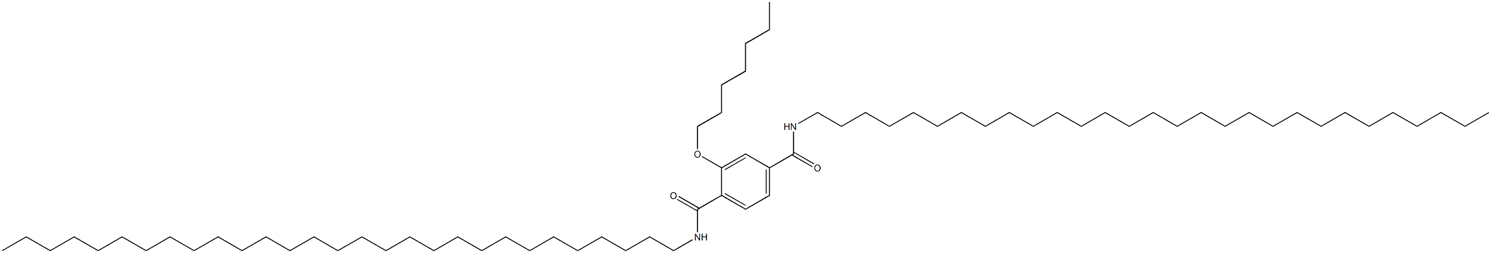 2-(Heptyloxy)-N,N'-dinonacosylterephthalamide 结构式