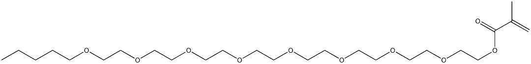 Methacrylic acid (3,6,9,12,15,18,21,24-octaoxanonacosan-1-yl) ester 结构式