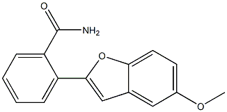 2-(5-Methoxybenzofuran-2-yl)benzamide 结构式