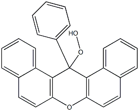 14-(Phenyl)-14H-dibenzo[a,j]xanthen-14-yl hydroperoxide 结构式