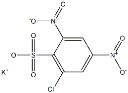 6-Chloro-2,4-dinitrobenzenesulfonic acid potassium salt 结构式