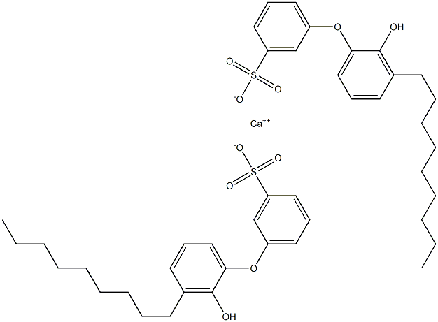 Bis(2'-hydroxy-3'-nonyl[oxybisbenzene]-3-sulfonic acid)calcium salt 结构式