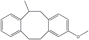 9-Methoxy-5,6,11,12-tetrahydro-5-methyldibenzo[a,e]cyclooctene 结构式