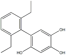 5-(2,6-Diethylphenyl)benzene-1,2,4-triol 结构式
