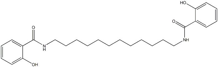 N,N'-(Dodecane-1,12-diyl)bis(2-hydroxybenzamide) 结构式