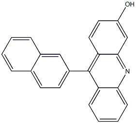 9-(2-Naphtyl)-3-hydroxyacridine 结构式