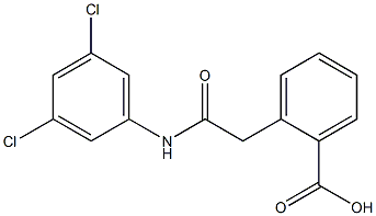 2-[2-[3,5-Dichloroanilino]-2-oxoethyl]benzoic acid 结构式