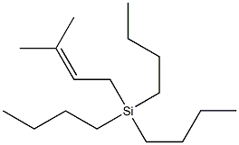 Tributyl(3-methyl-2-butenyl)silane 结构式