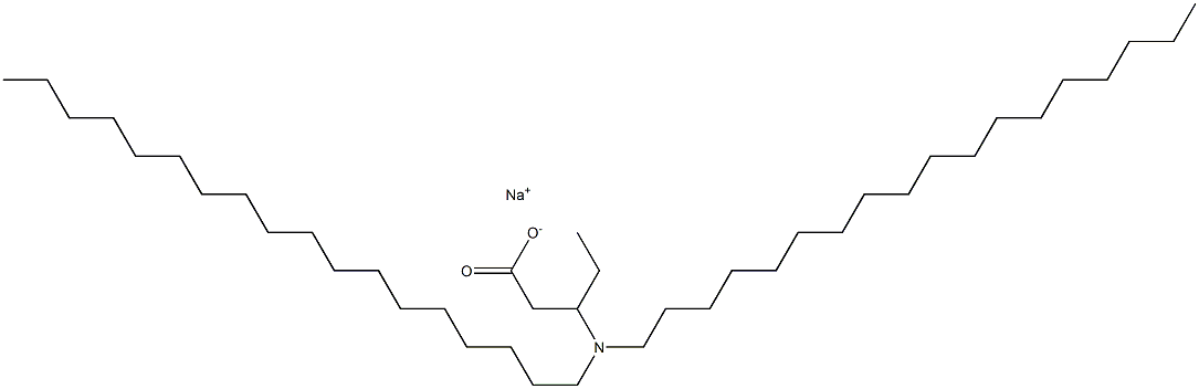 3-(Dioctadecylamino)valeric acid sodium salt 结构式