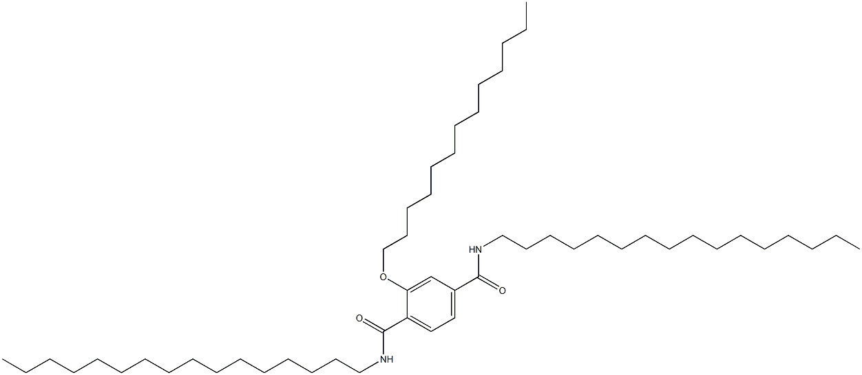 2-(Tridecyloxy)-N,N'-dihexadecylterephthalamide 结构式