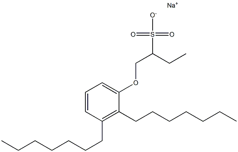 1-(2,3-Diheptylphenoxy)butane-2-sulfonic acid sodium salt 结构式