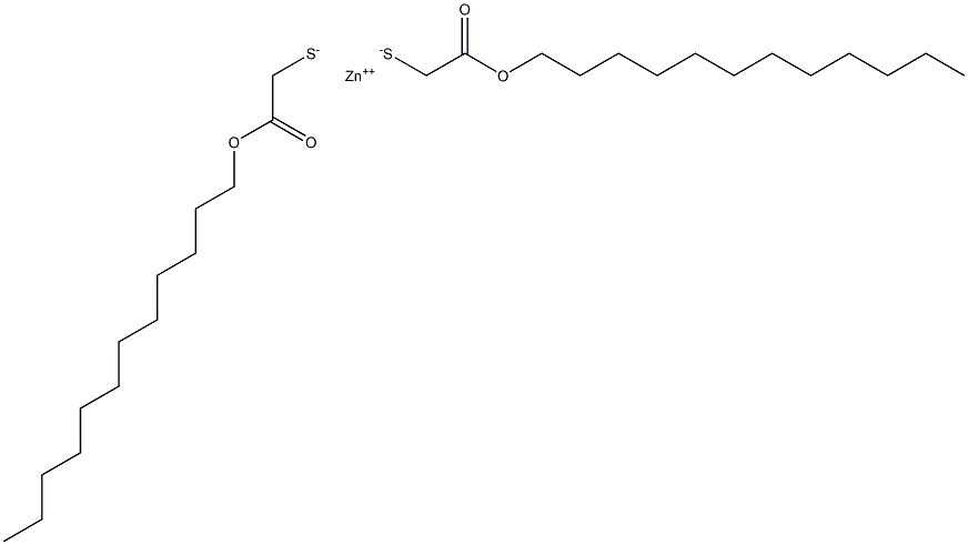 Zinc bis[(dodecyloxycarbonyl)methanethiolate] 结构式