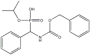 (Benzyloxycarbonylamino)(phenyl)methylphosphonic acid isopropyl ester 结构式